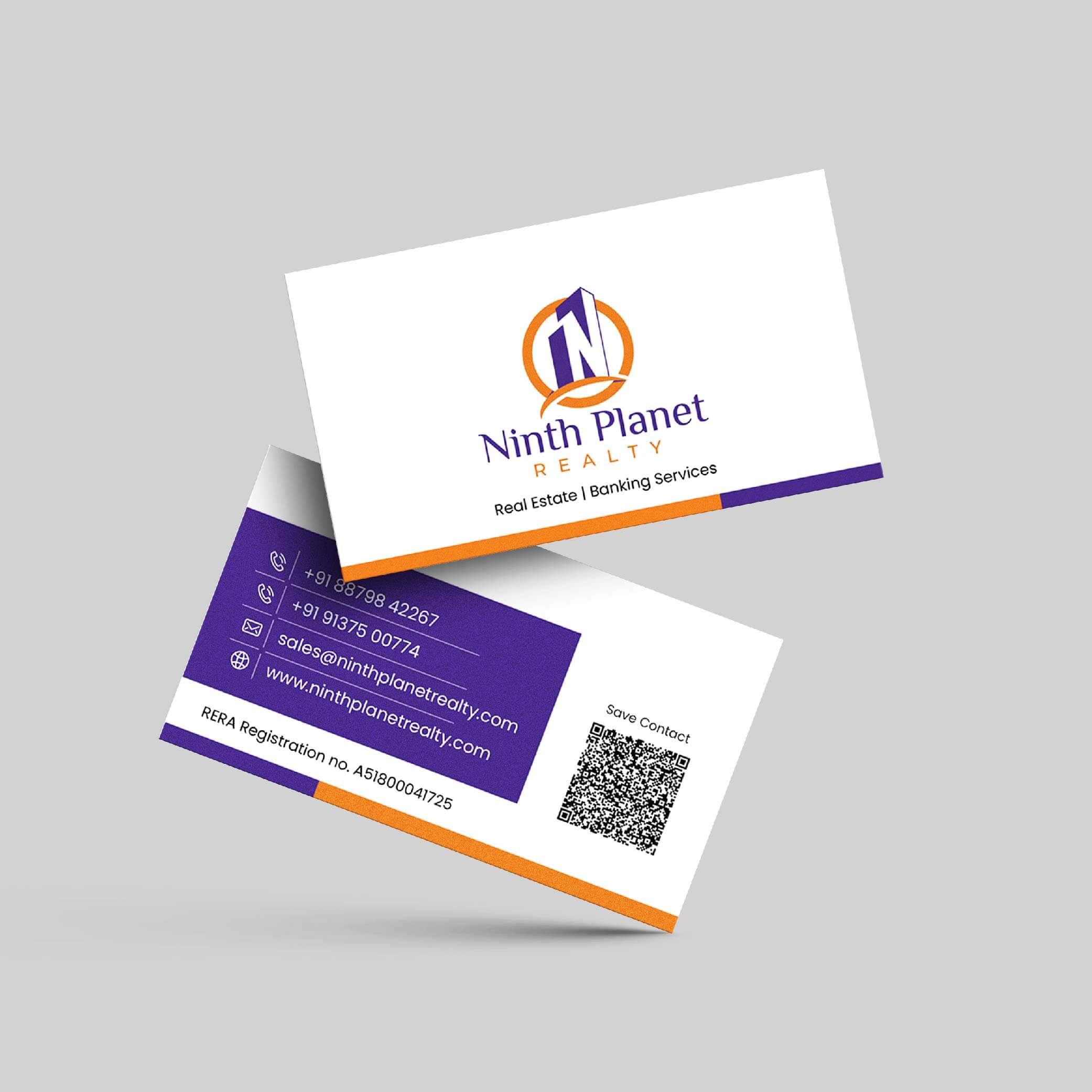 Mettle Print Visiting Card Design Sample 1